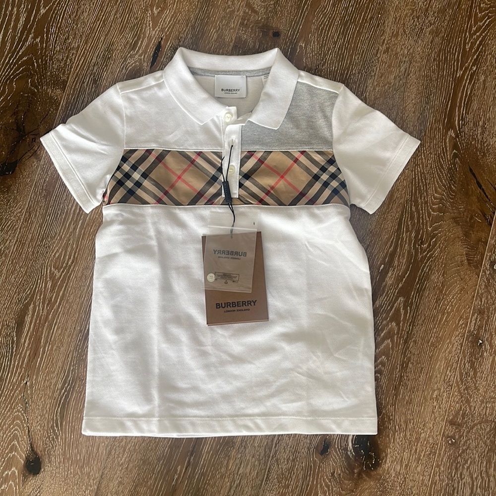 Burberry Boys 6y polo shirt new